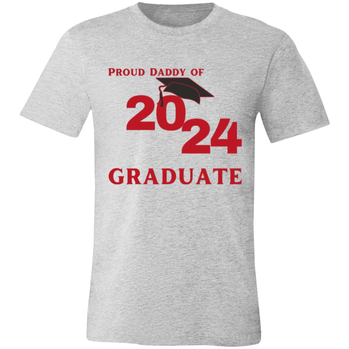 Proud Daddy -- 2024 Graduate -- Unisex Jersey Short-Sleeve T-Shirt