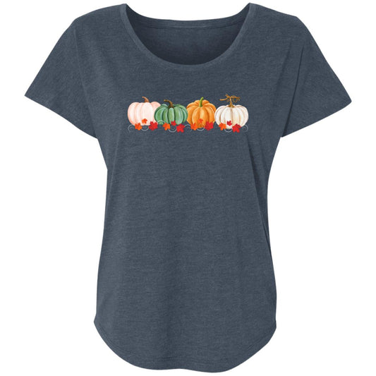 Pumpkins in a Row NL6760 Ladies' Triblend Dolman Sleeve