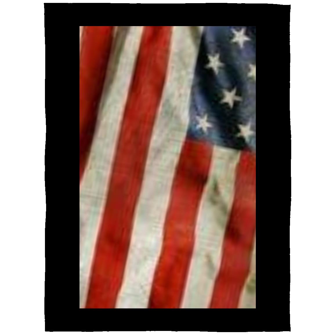 Arctic Fleece Blanket 60x80 -- American Flag -- Distressed and Waving