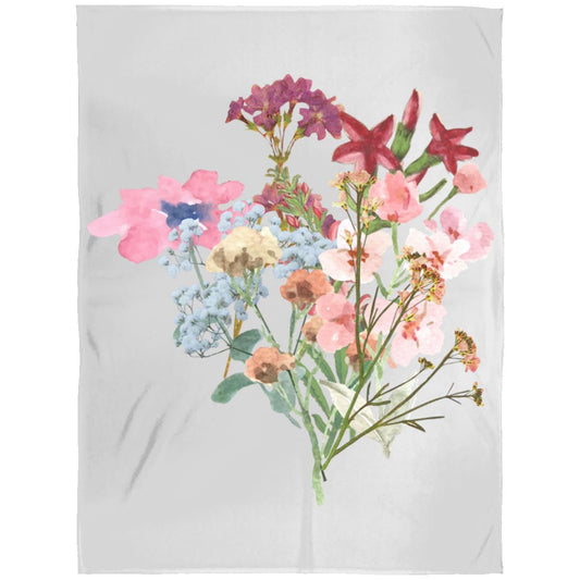 Watercolor Flowers t-shirt FLL Arctic Fleece Blanket 60x80