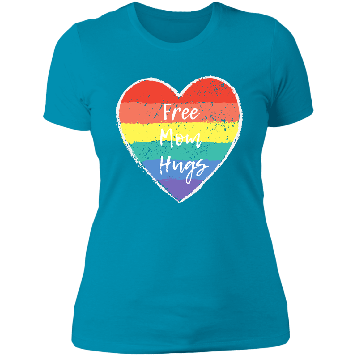 Free Mom Hugs -- Ladies' Boyfriend T-Shirt