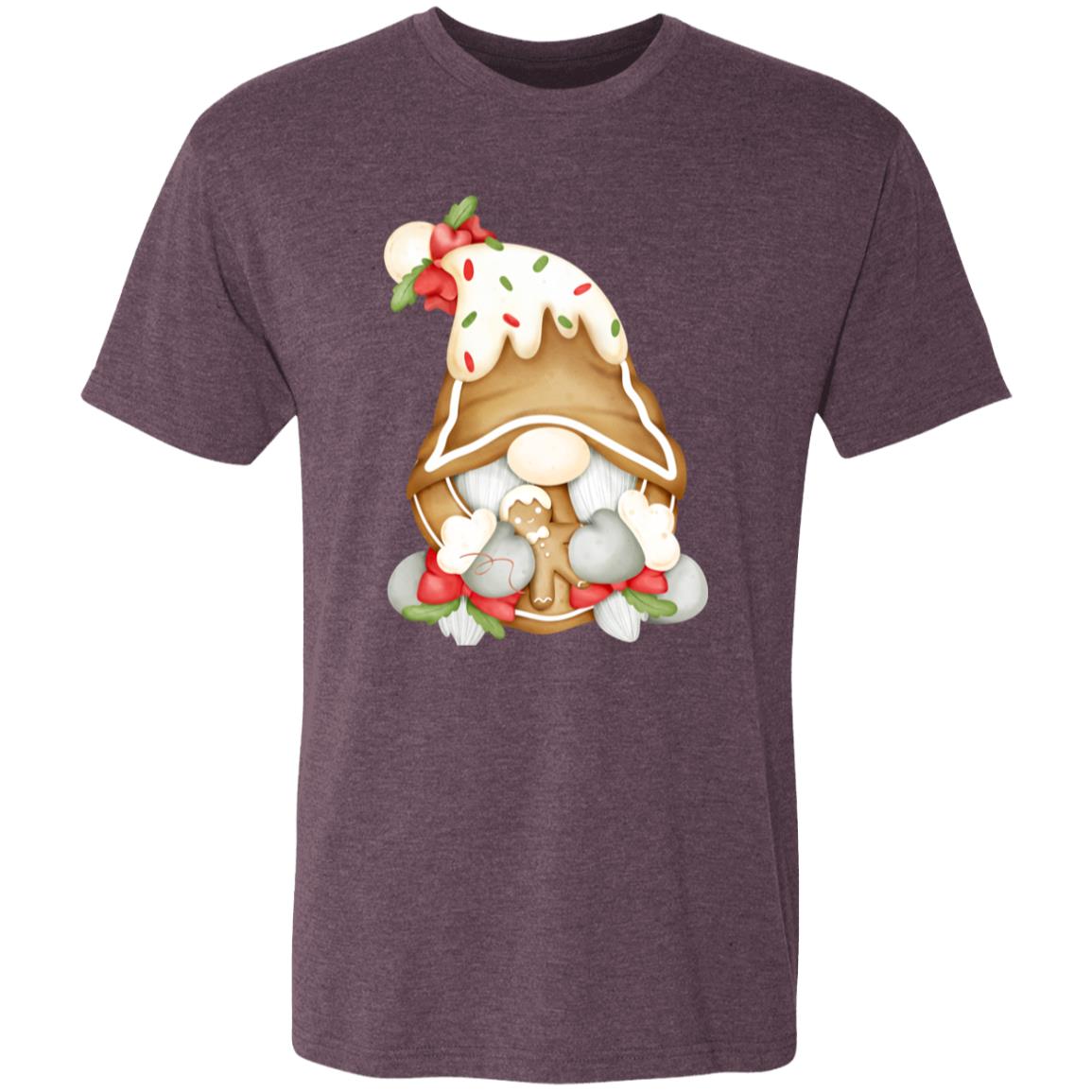 Gingerbread Gnome NL6010 Men's Triblend T-Shirt