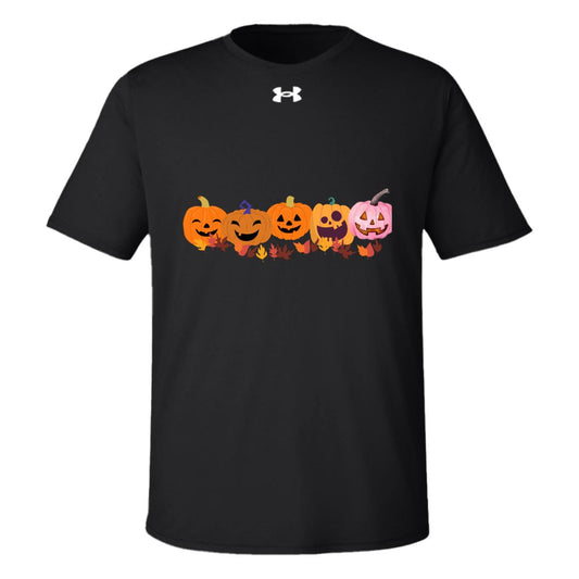 Jack 0 Lanterns in a Row -- Under Armour Team Tech Tee