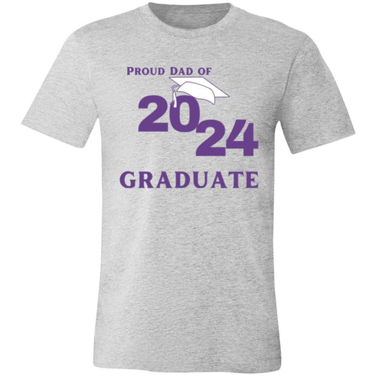 Proud Dad -- Graduate 2024 -- Unisex Jersey Short-Sleeve T-Shirt