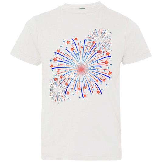 4th of July Fireworks -- Youth Jersey T-Shirt