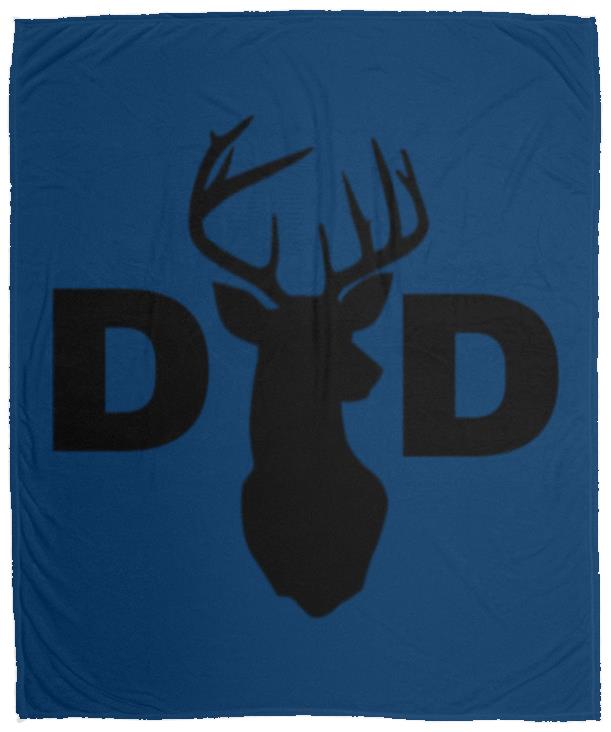 Dad Deer Dad hat VPM Cozy Plush Fleece Blanket - 50x60