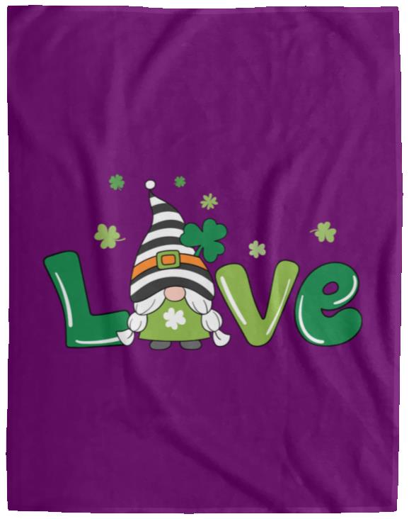 clover love gnome VPL Cozy Plush Fleece Blanket - 60x80