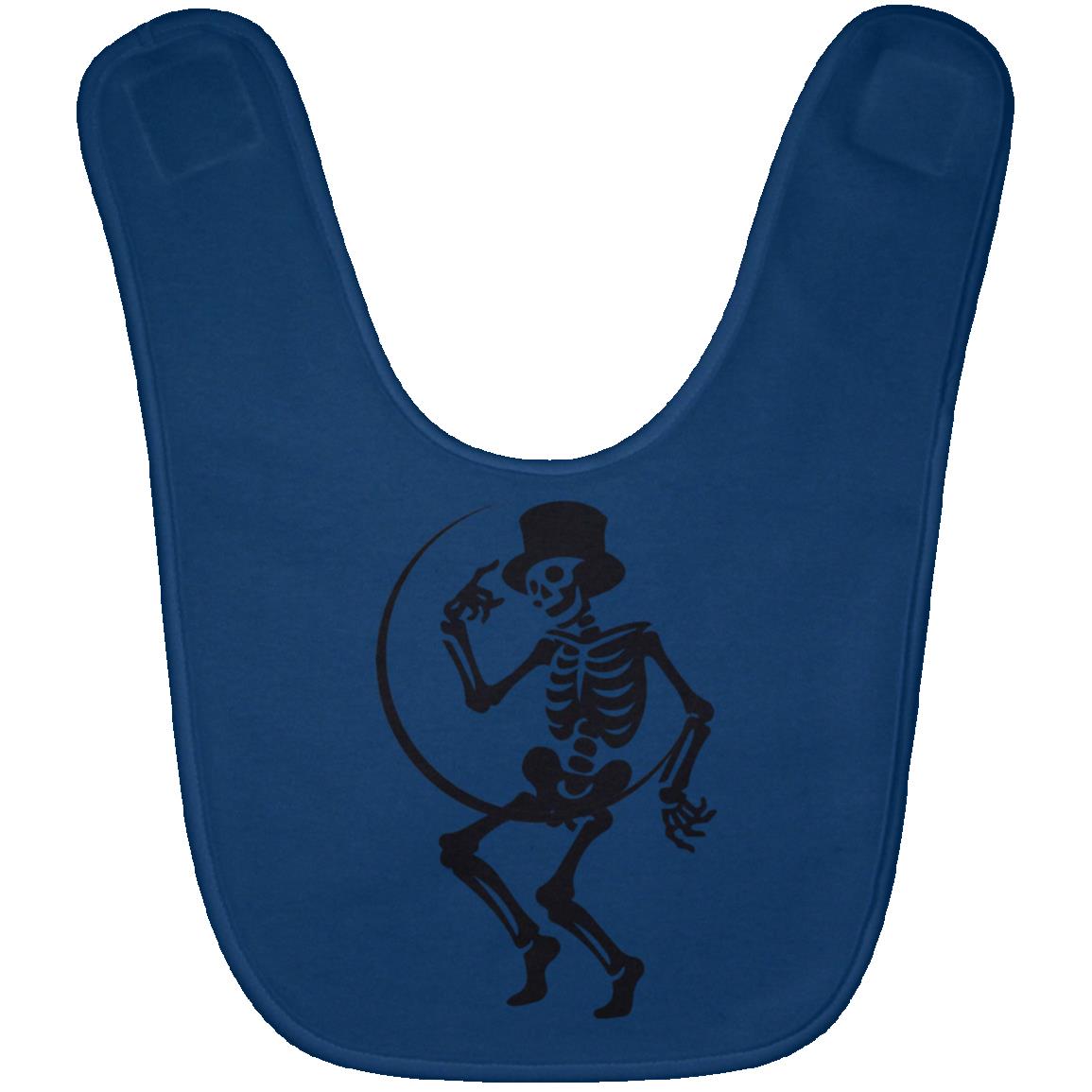 Moon and Skeleton -- Baby Bib