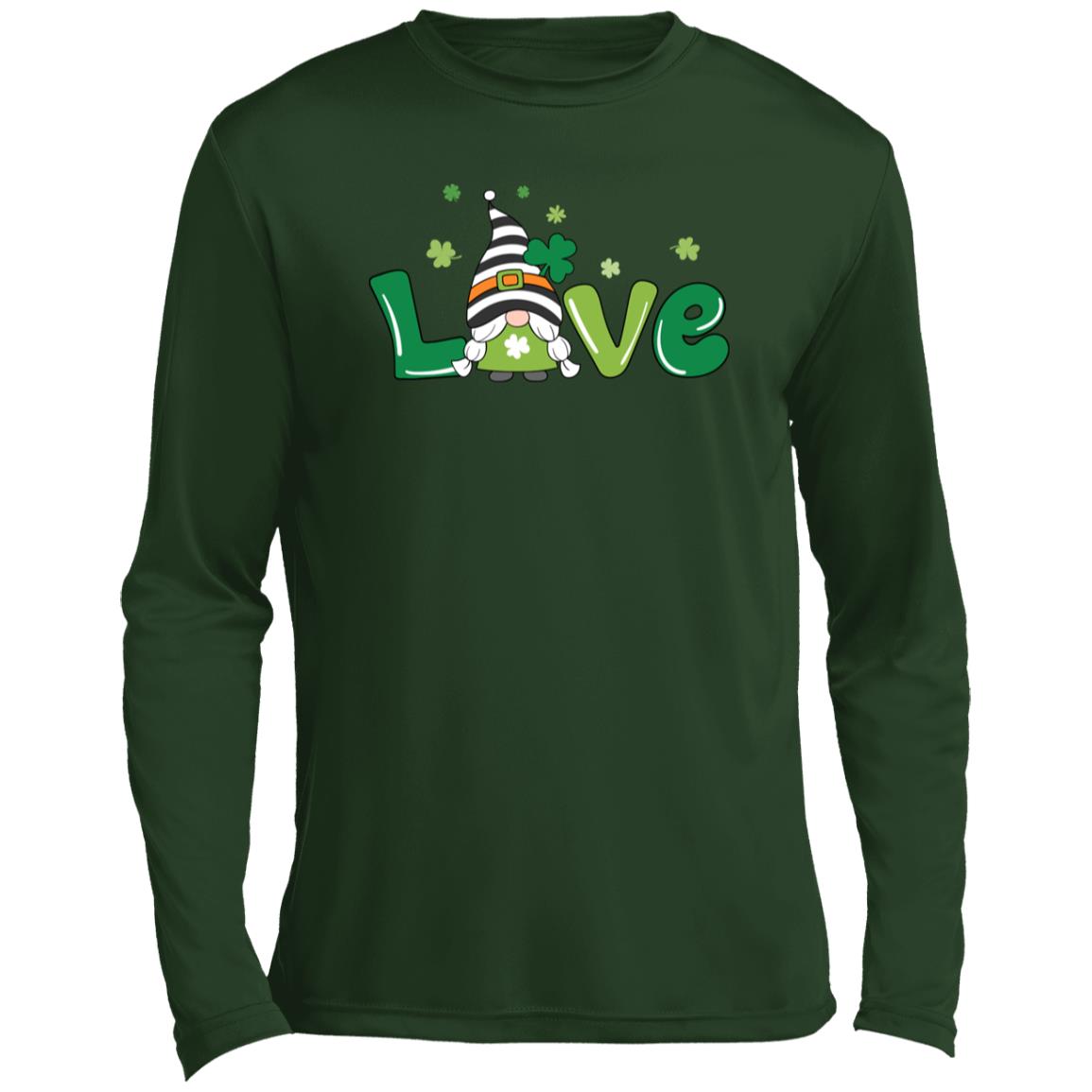 clover love gnome ST350LS Men’s Long Sleeve Performance Tee