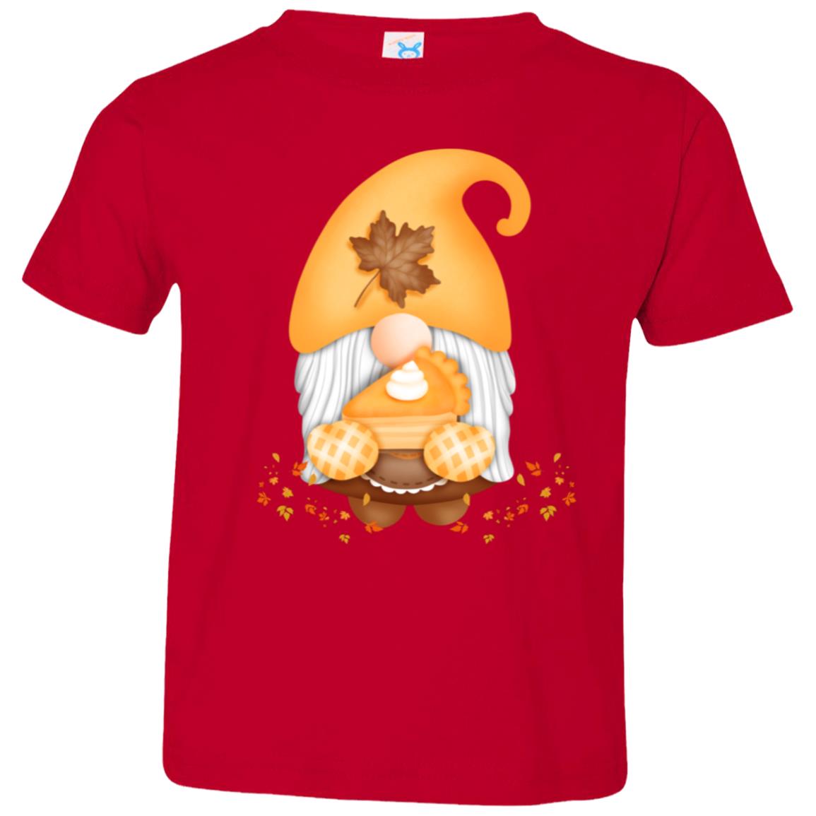 Gnome Pumpkin Pie 3321 Toddler Jersey T-Shirt