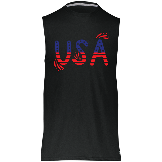 Flag USA 64MTTM Essential Dri-Power Sleeveless Muscle Tee