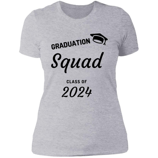 Grad Squad 2024 Black NL3900 Ladies' Boyfriend T-Shirt