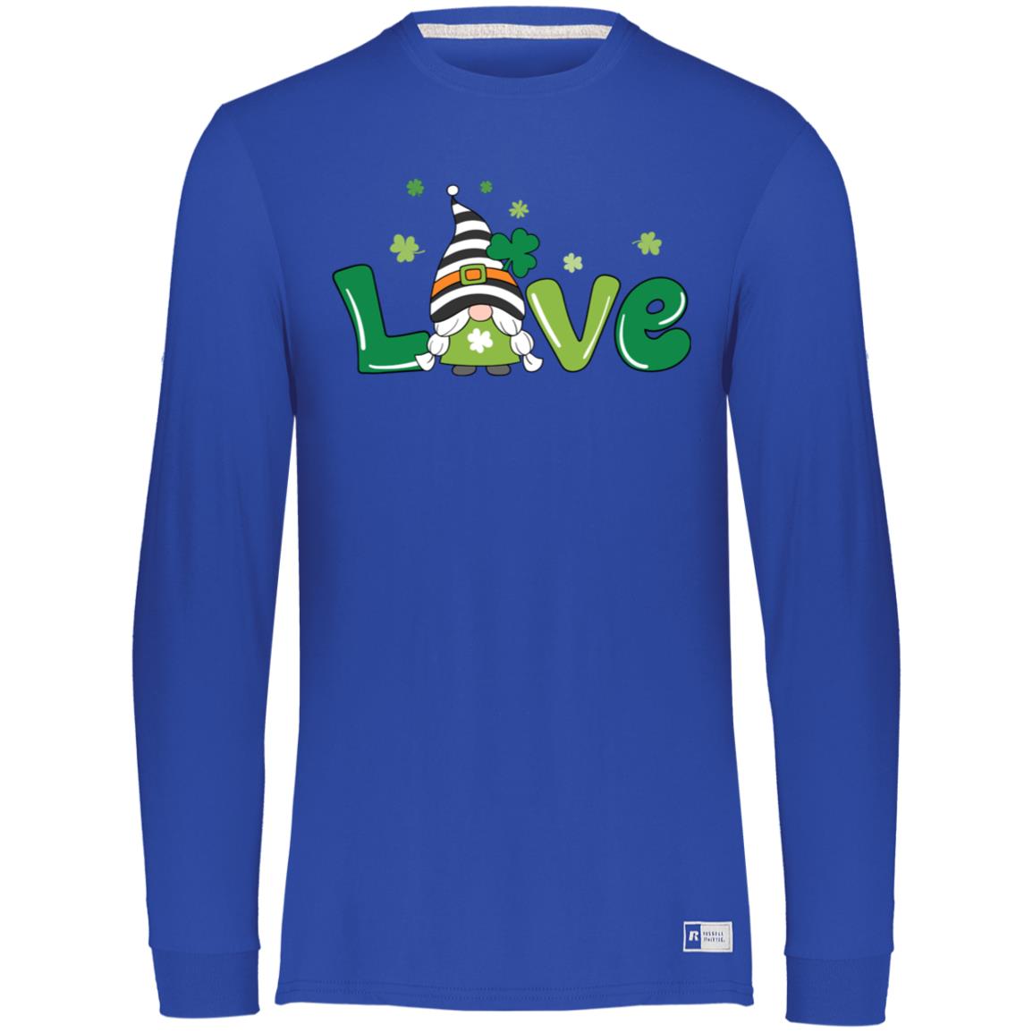 clover love gnome 64LTTM Essential Dri-Power Long Sleeve Tee