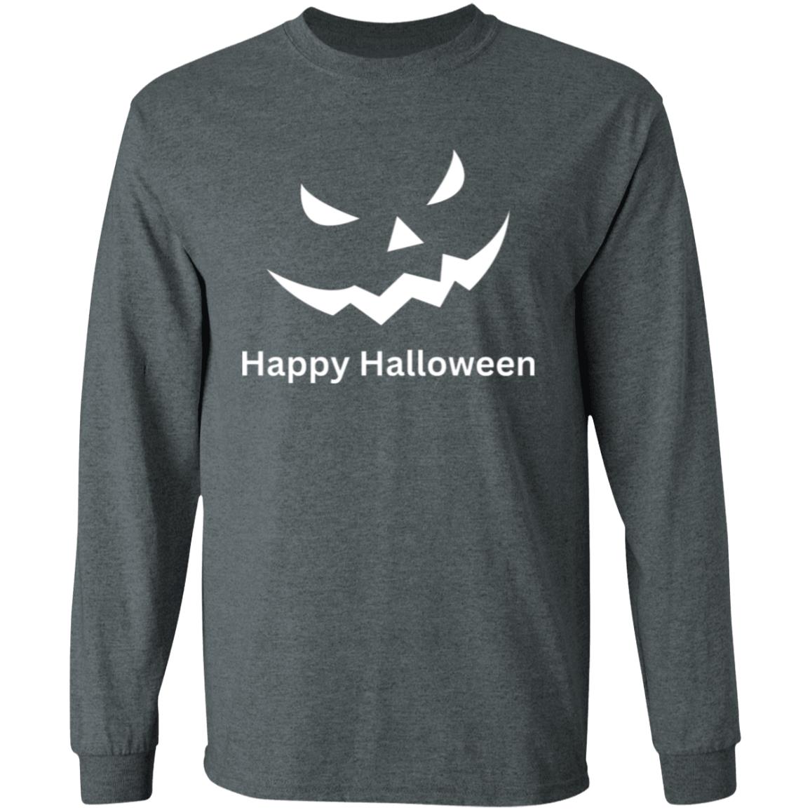 Scary Black Jack o' Lantern G540 LS T-Shirt 5.3 oz.