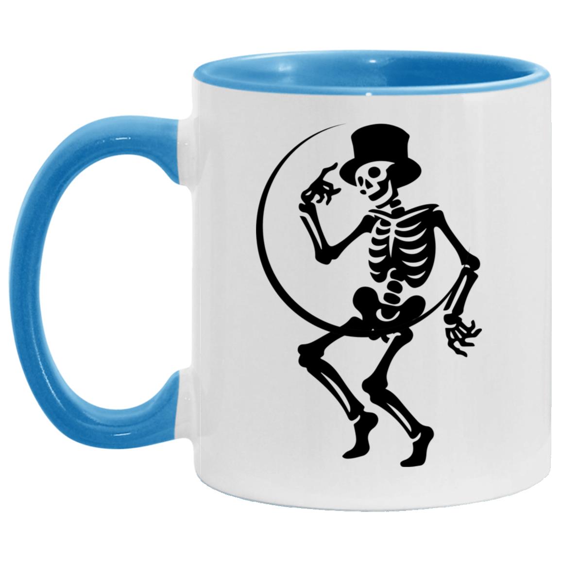 Moon and Skeleton -- 11oz Accent Mug