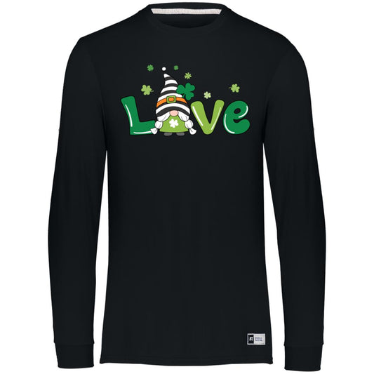 clover love gnome 64LTTM Essential Dri-Power Long Sleeve Tee