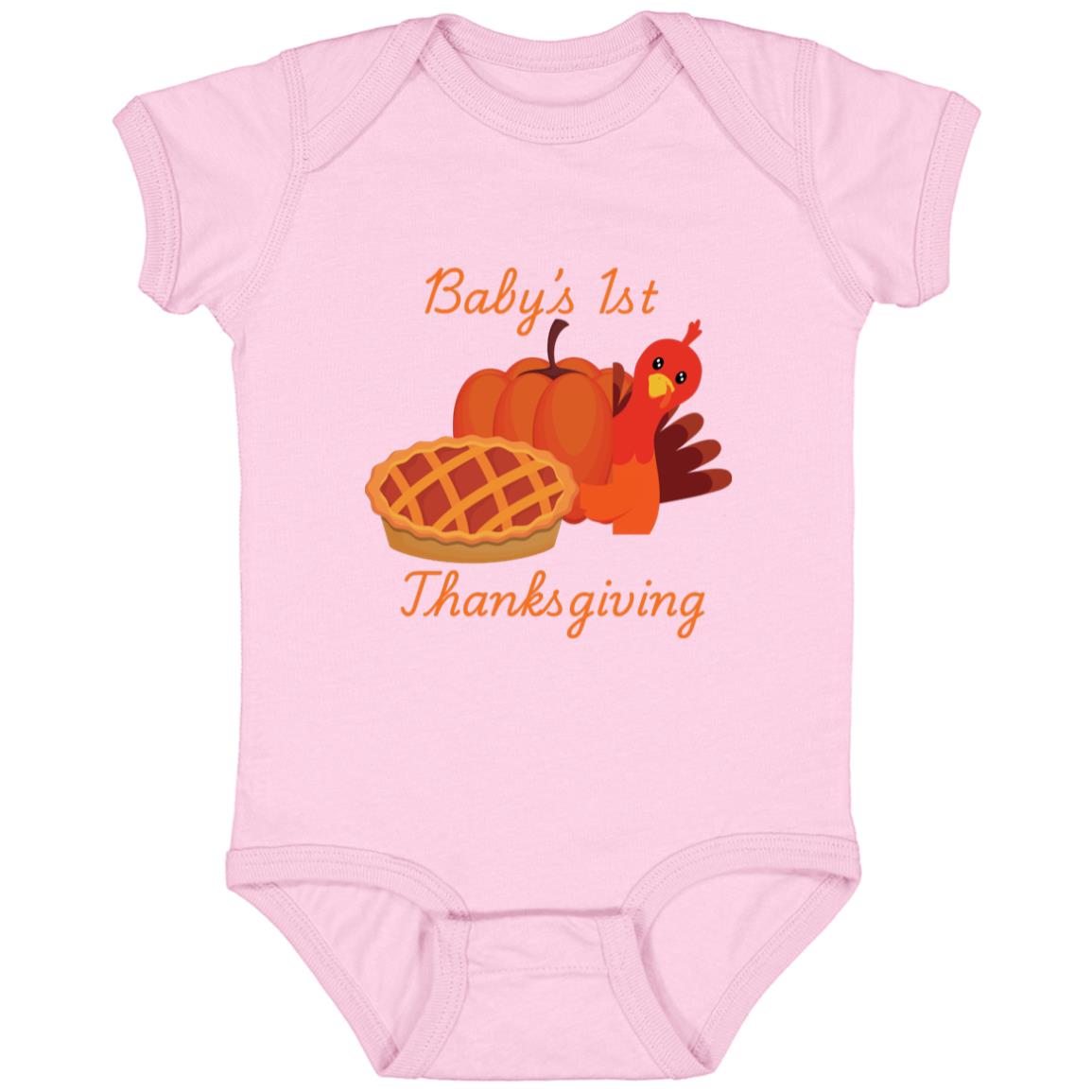 Baby’s 1st Thanksgiving Turkey -- Infant Fine Jersey Bodysuit