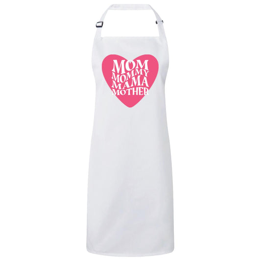 Mom, Mommy, Mama, Mother -- Sustainable Unisex Bib Apron