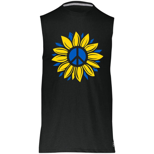 Peace flower t-shirt 64MTTM Essential Dri-Power Sleeveless Muscle Tee