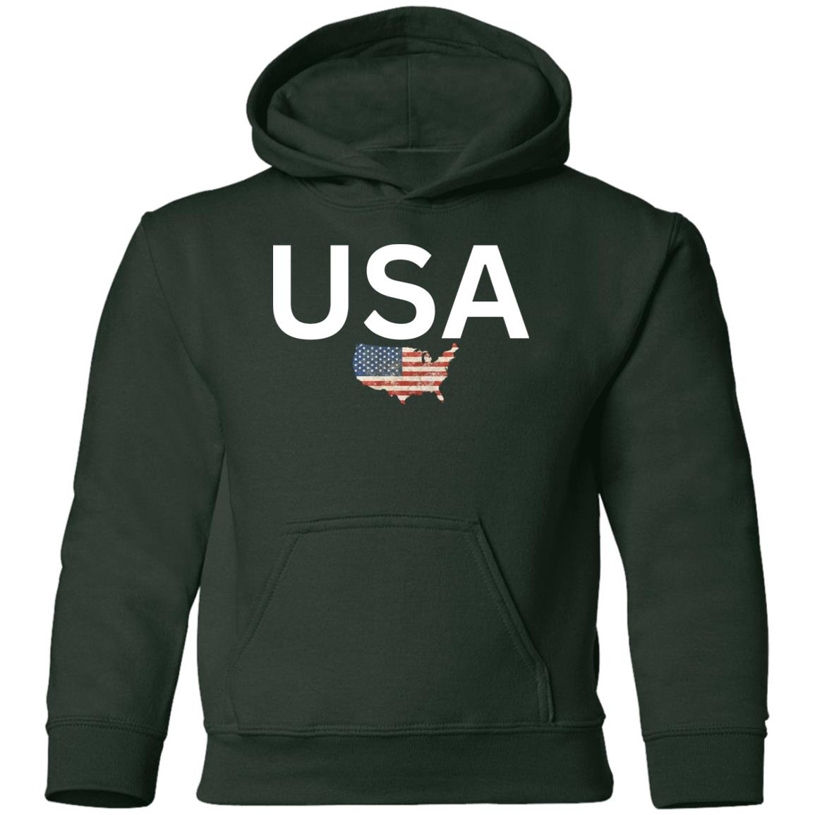 USA states flag G185B Youth Pullover Hoodie