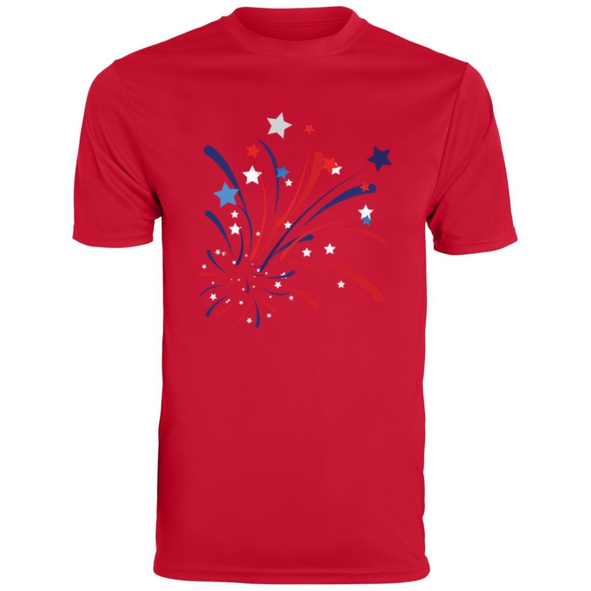 4th of July Firework -- CLOSEOUT -- Men's Moisture-Wicking Tee