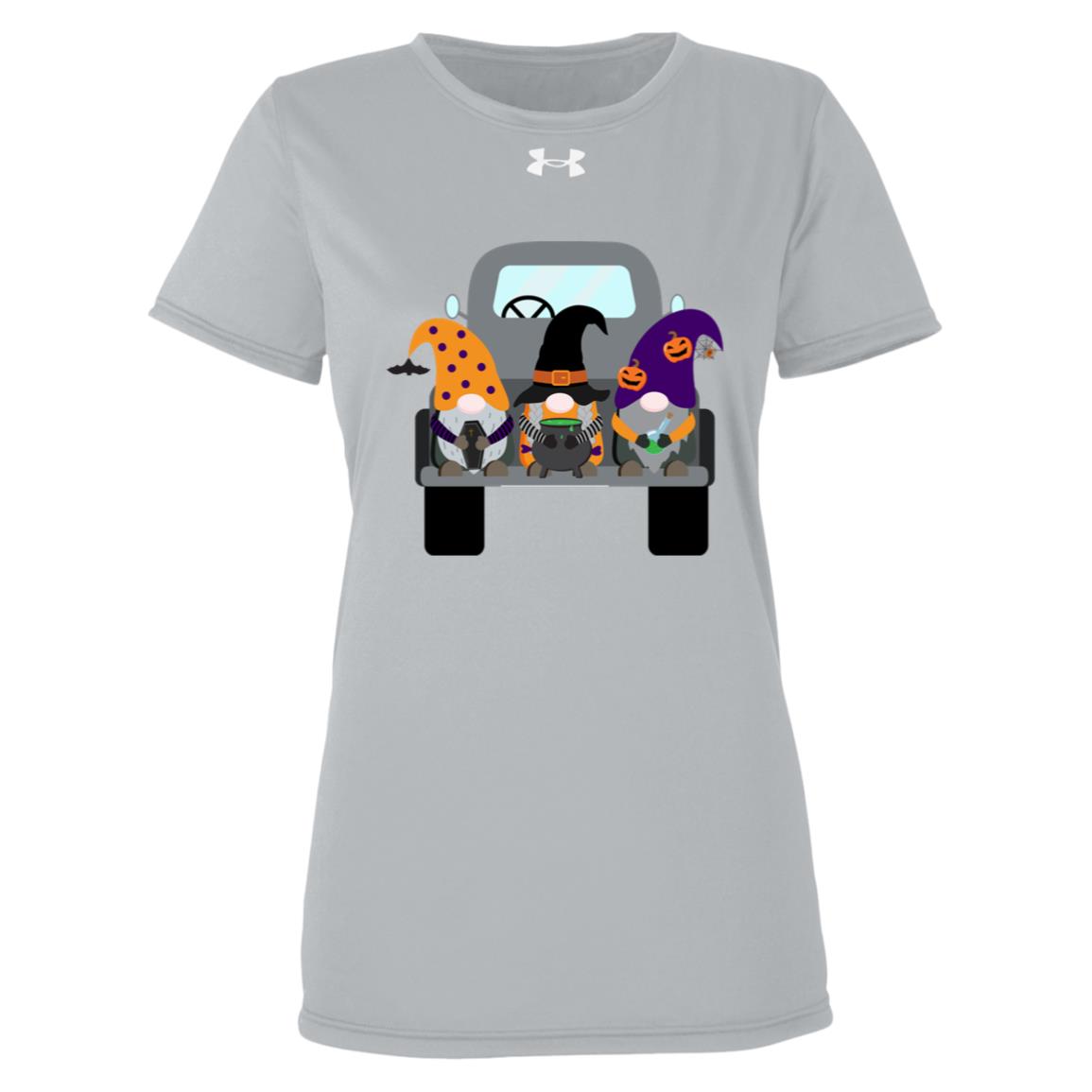 Halloween Gnomes in a Truck 1376847 Under Armour Womens Team Tech Tee