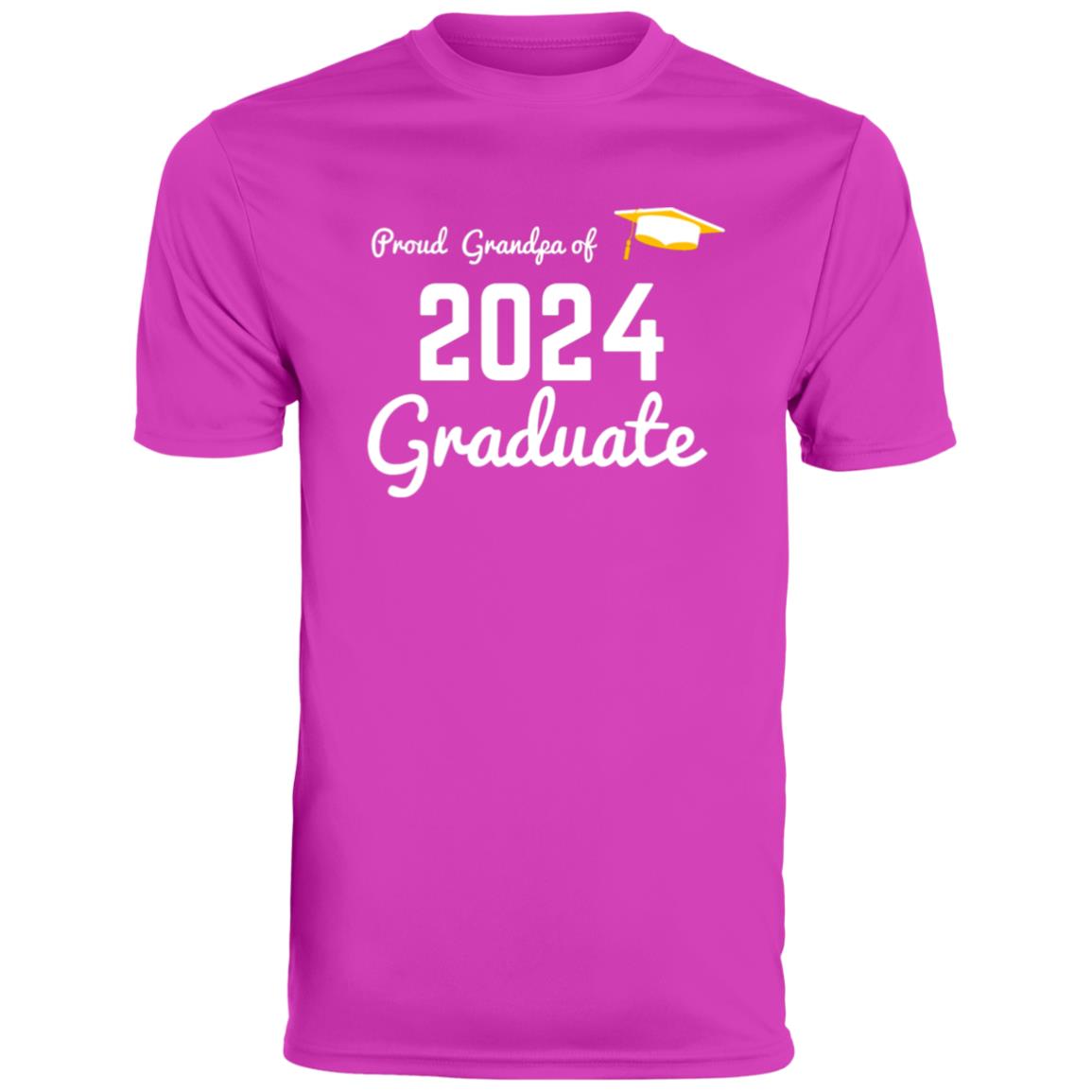 Proud Grandpa -- Graduate 2024 -- Men's Moisture-Wicking Tee