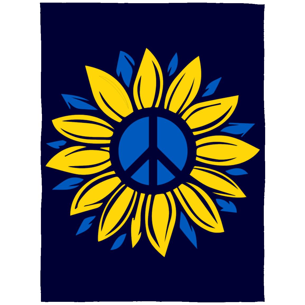 Peace flower t-shirt FLL Arctic Fleece Blanket 60x80