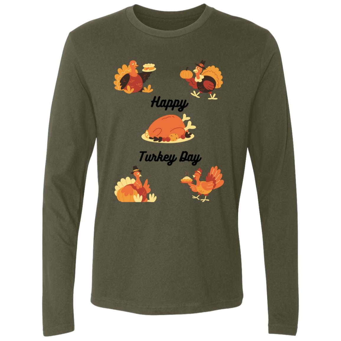 Happy Turkey Day -- Men's Premium LS