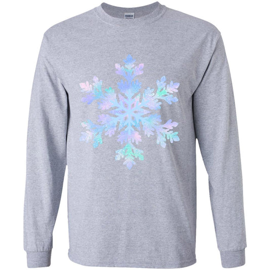 Snowflake blue and purple -- Youth LS T-Shirt