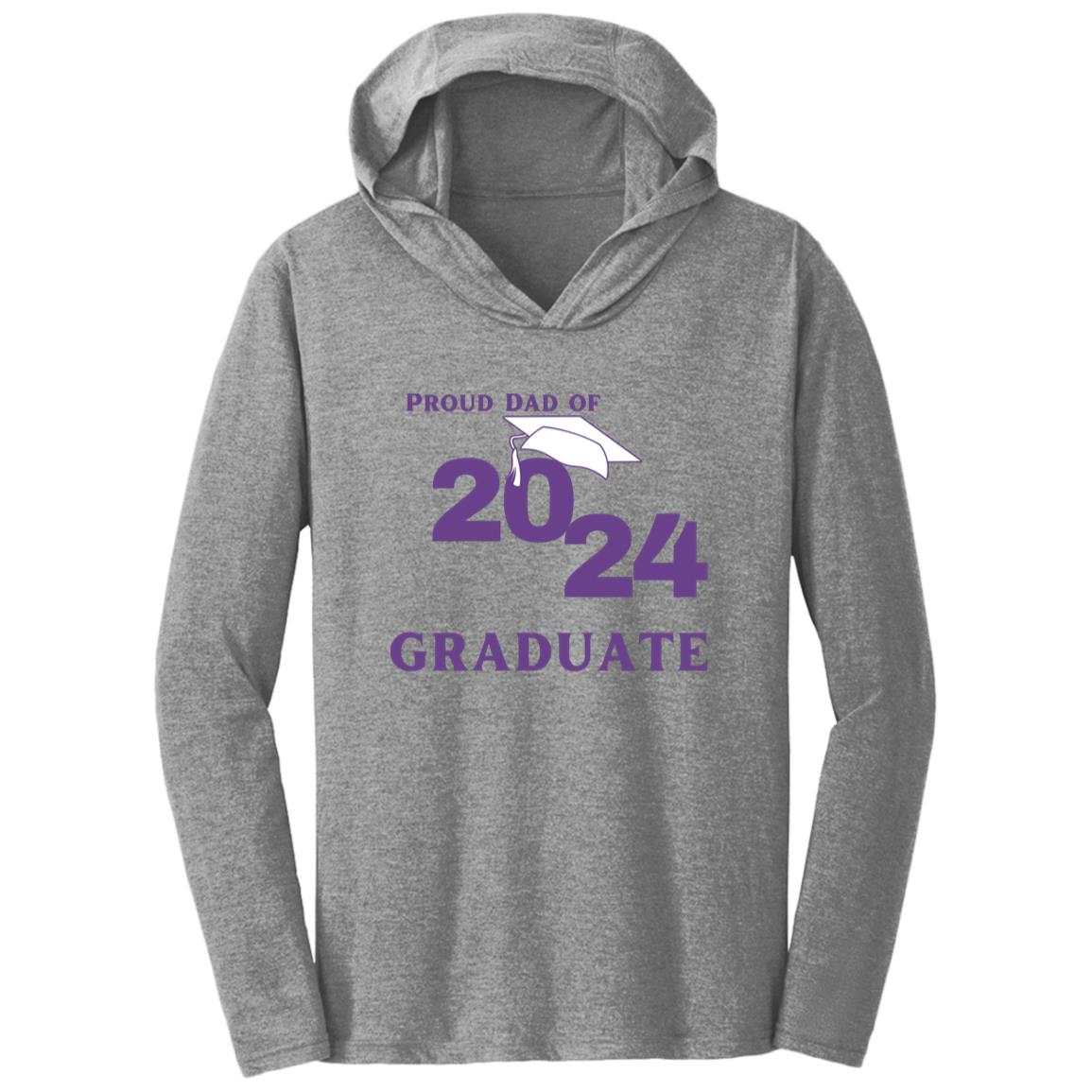 Proud Dad -- Graduate 2024 -- Tri-blend T-Shirt Hoodie