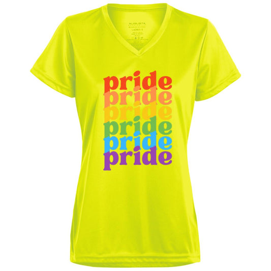 Pride Pride Pride CLOSEOUT - 1790 Ladies’ Moisture-Wicking V-Neck Tee