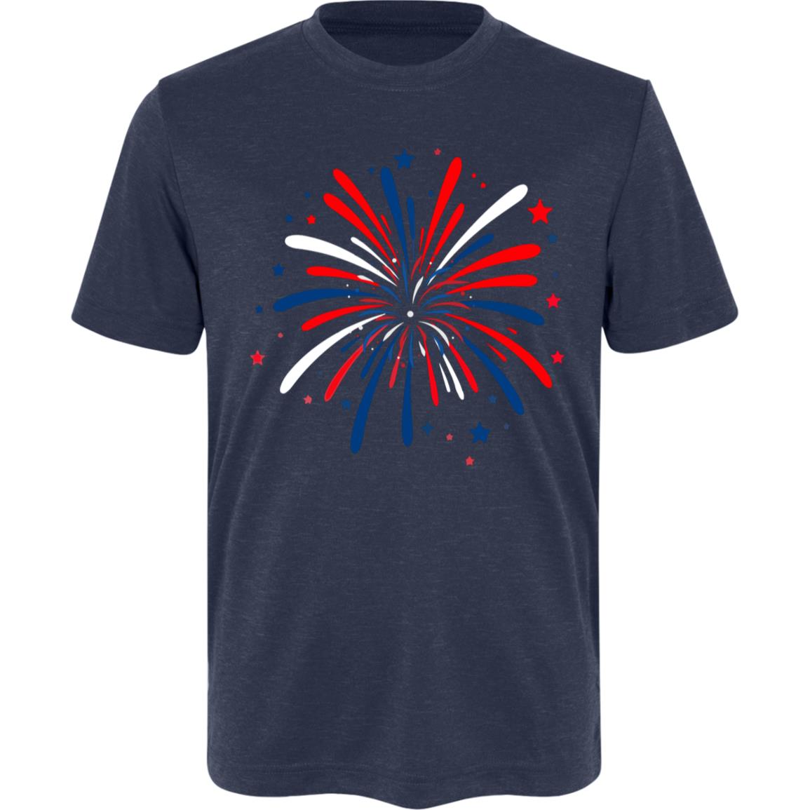 4th of July Firework -- Team 365 Kids Sonic Heather Tee