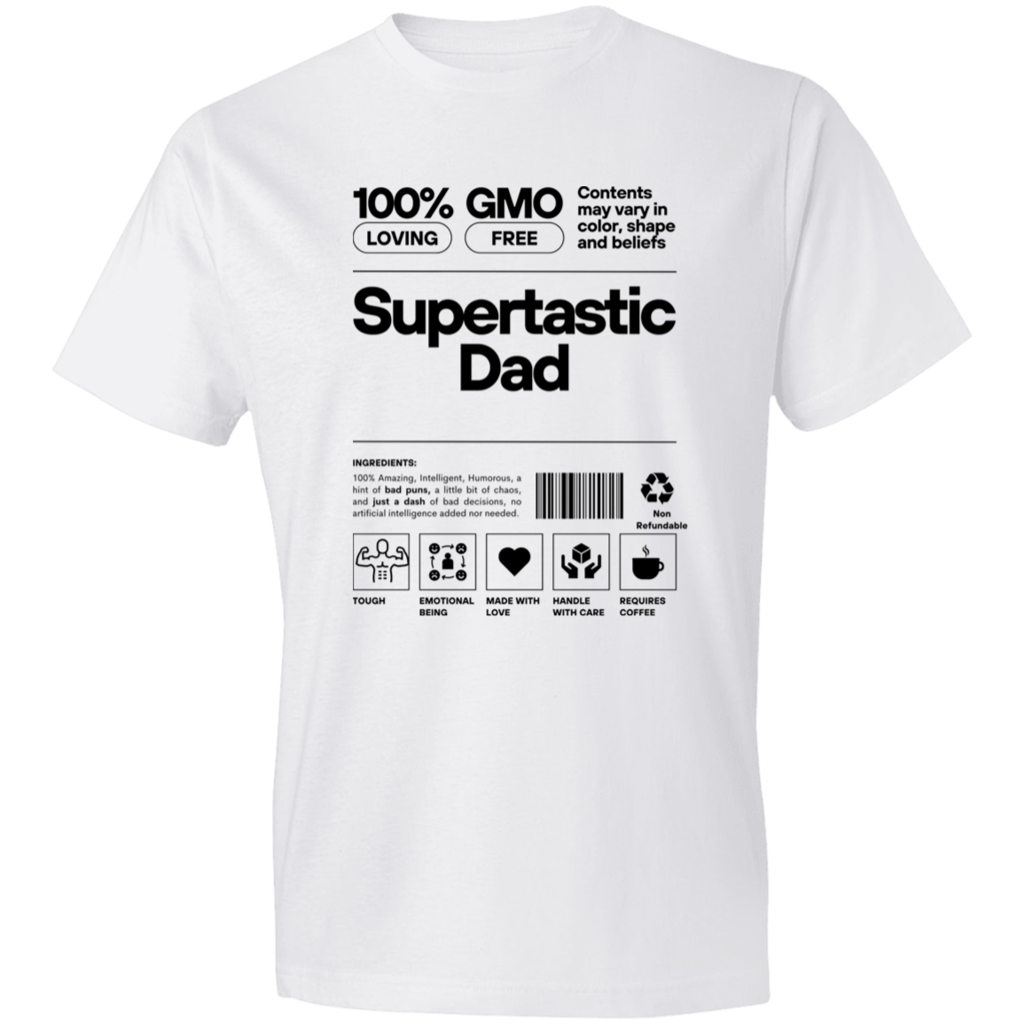 Supertastic Dad 980 Lightweight T-Shirt 4.5 oz