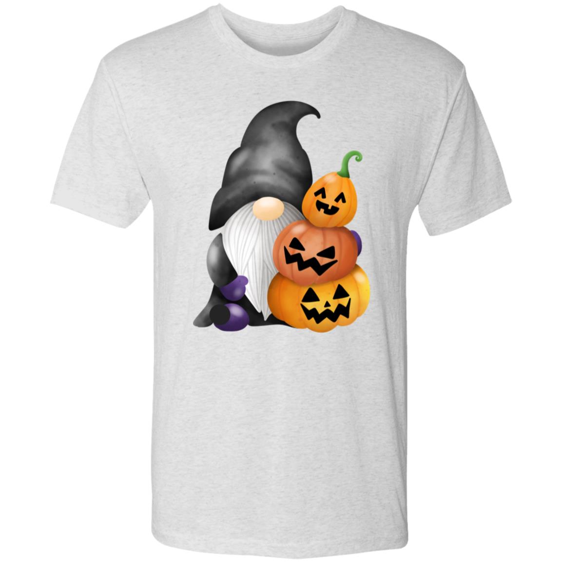 Gnome wJack o' Lanterns NL6010 Men's Triblend T-Shirt