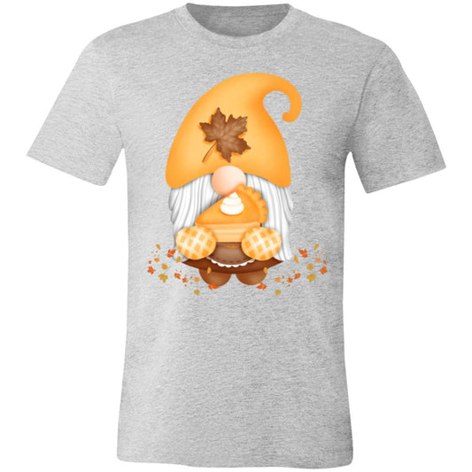 Gnome Pumpkin Pie 3001C Unisex Jersey Short-Sleeve T-Shirt