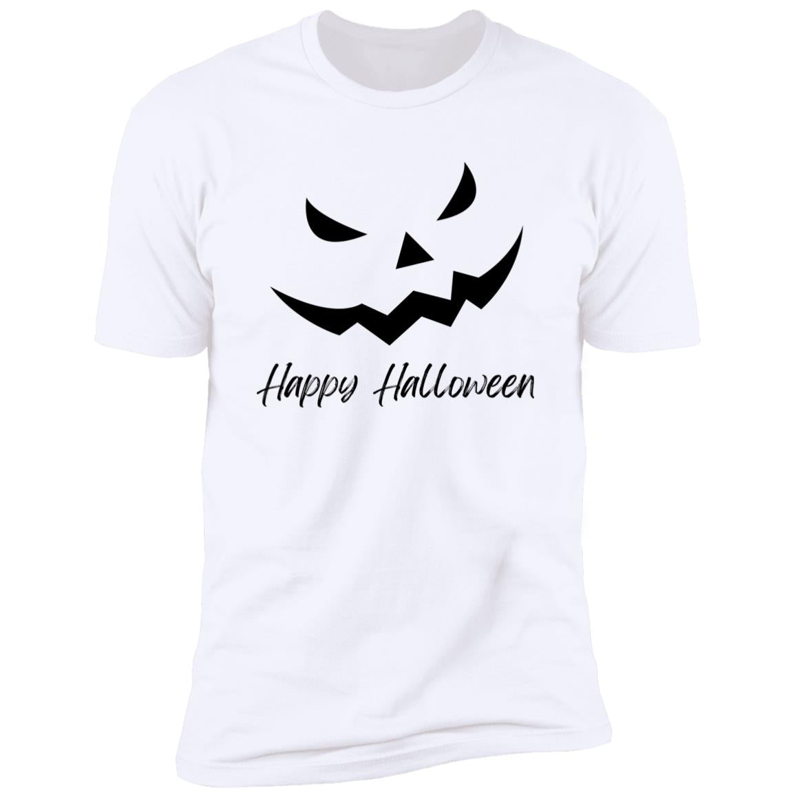 Scary Jack O Lantern Face --  Premium Short Sleeve T-Shirt