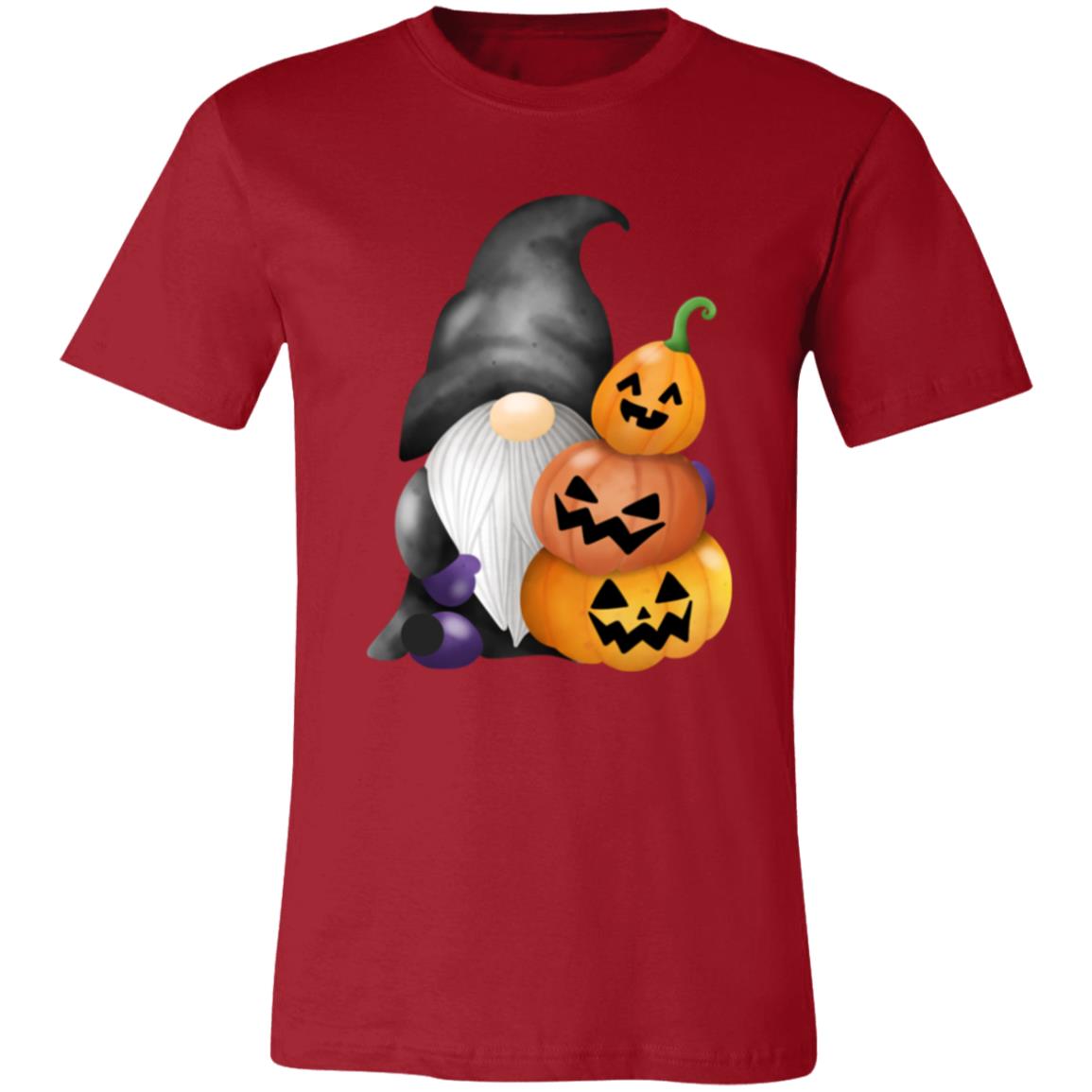 Gnome wJack o' Lanterns 3001C Unisex Jersey Short-Sleeve T-Shirt