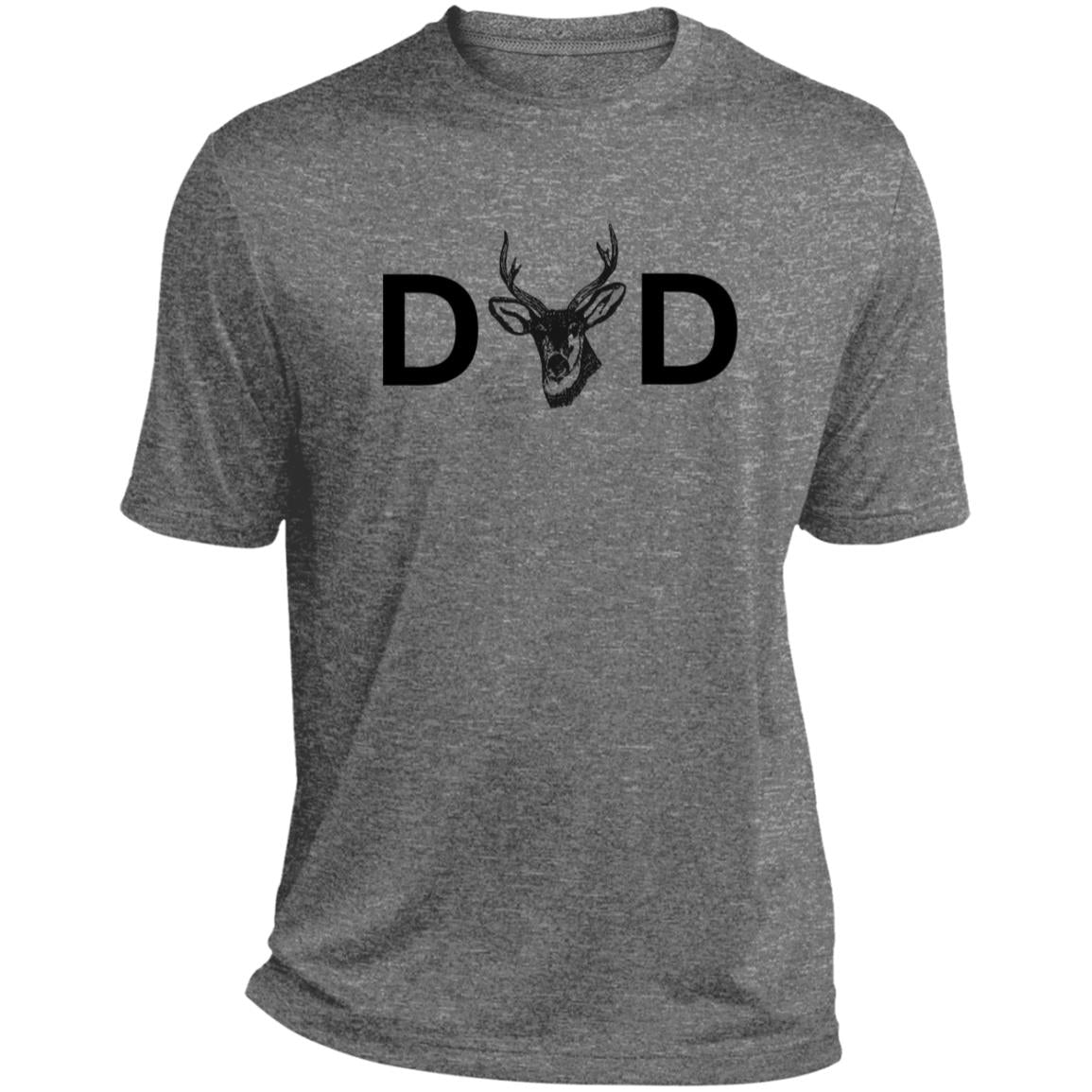 D deer D CLOSEOUT -- Heather Performance Tee