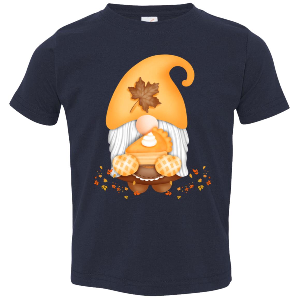 Gnome Pumpkin Pie 3321 Toddler Jersey T-Shirt