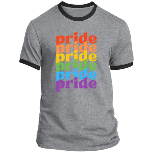 Pride, Pride, Pride -- Ringer Tee -- CLOSEOUT