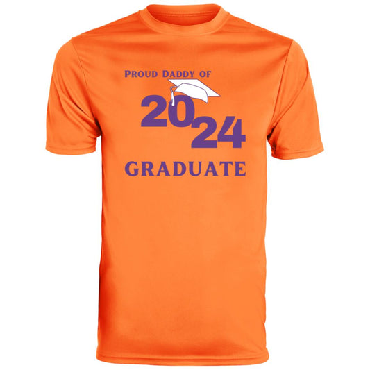 Proud Daddy -- 2024 Graduate -- Men's Moisture-Wicking Tee