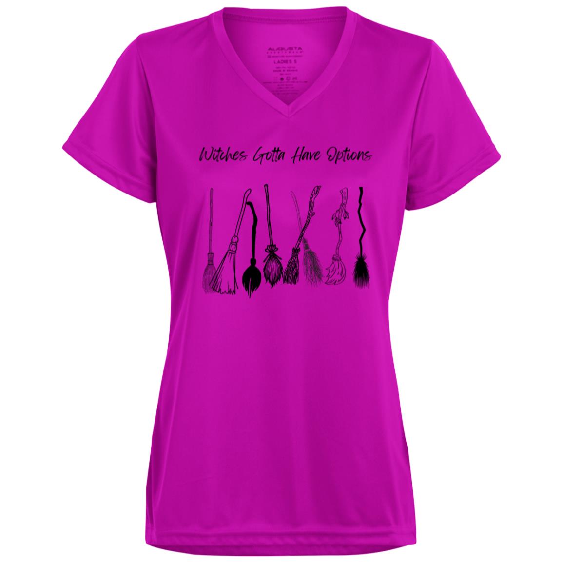 Witches Gotta Have Options CLOSEOUT -- Ladies’ Moisture-Wicking V-Neck Tee