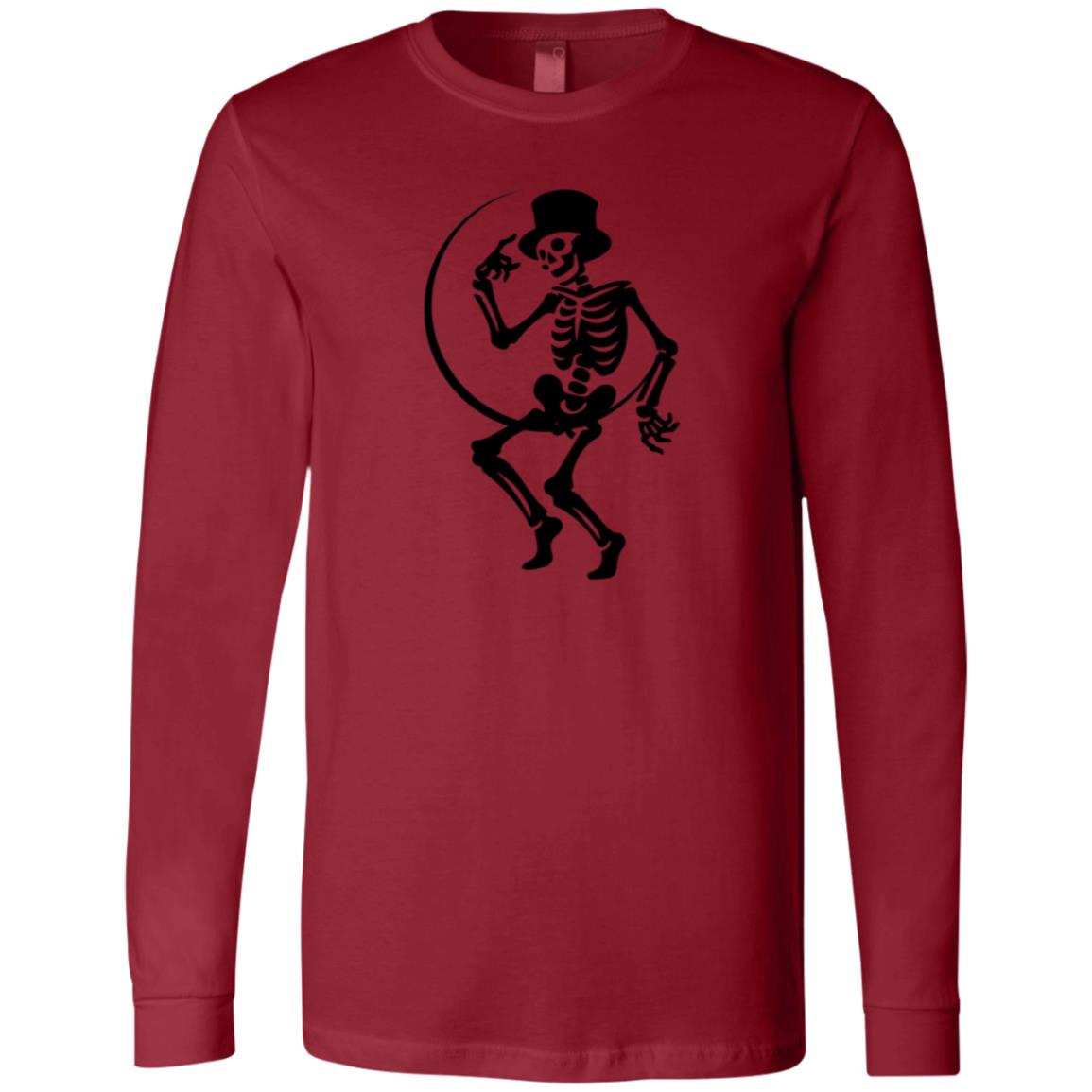 Moon and Skeleton CLOSEOUT -- Jersey LS T-Shirt