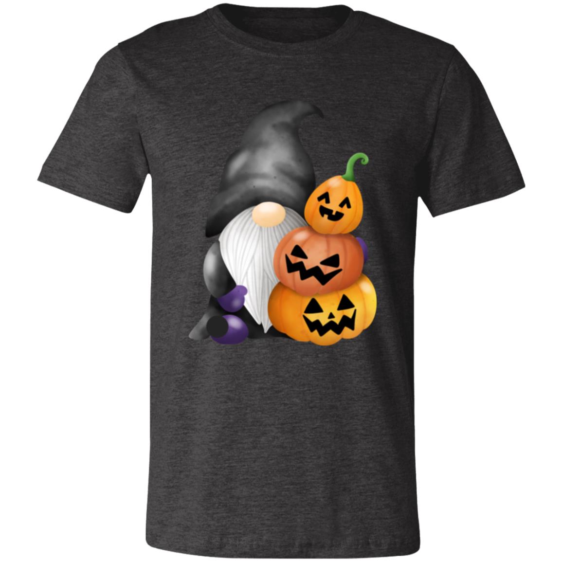 Gnome wJack o' Lanterns 3001C Unisex Jersey Short-Sleeve T-Shirt