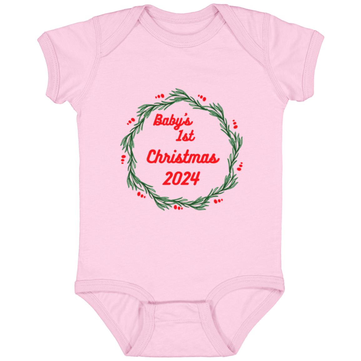 Baby's 1st Christmas 2024 -- Infant Fine Jersey Bodysuit