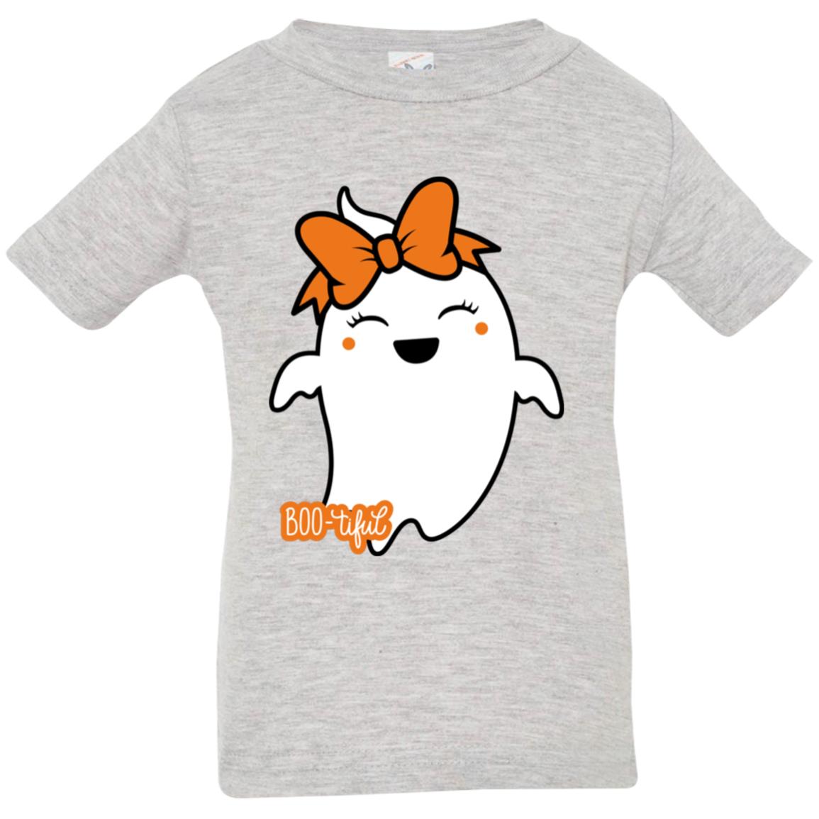 Boo-tiful Ghost with Bow 3322 Infant Jersey T-Shirt