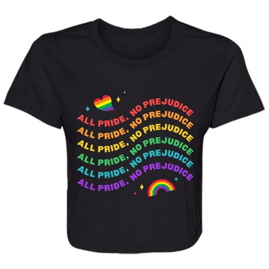 All Pride No Prejudice -- Ladies' Flowy Cropped Tee