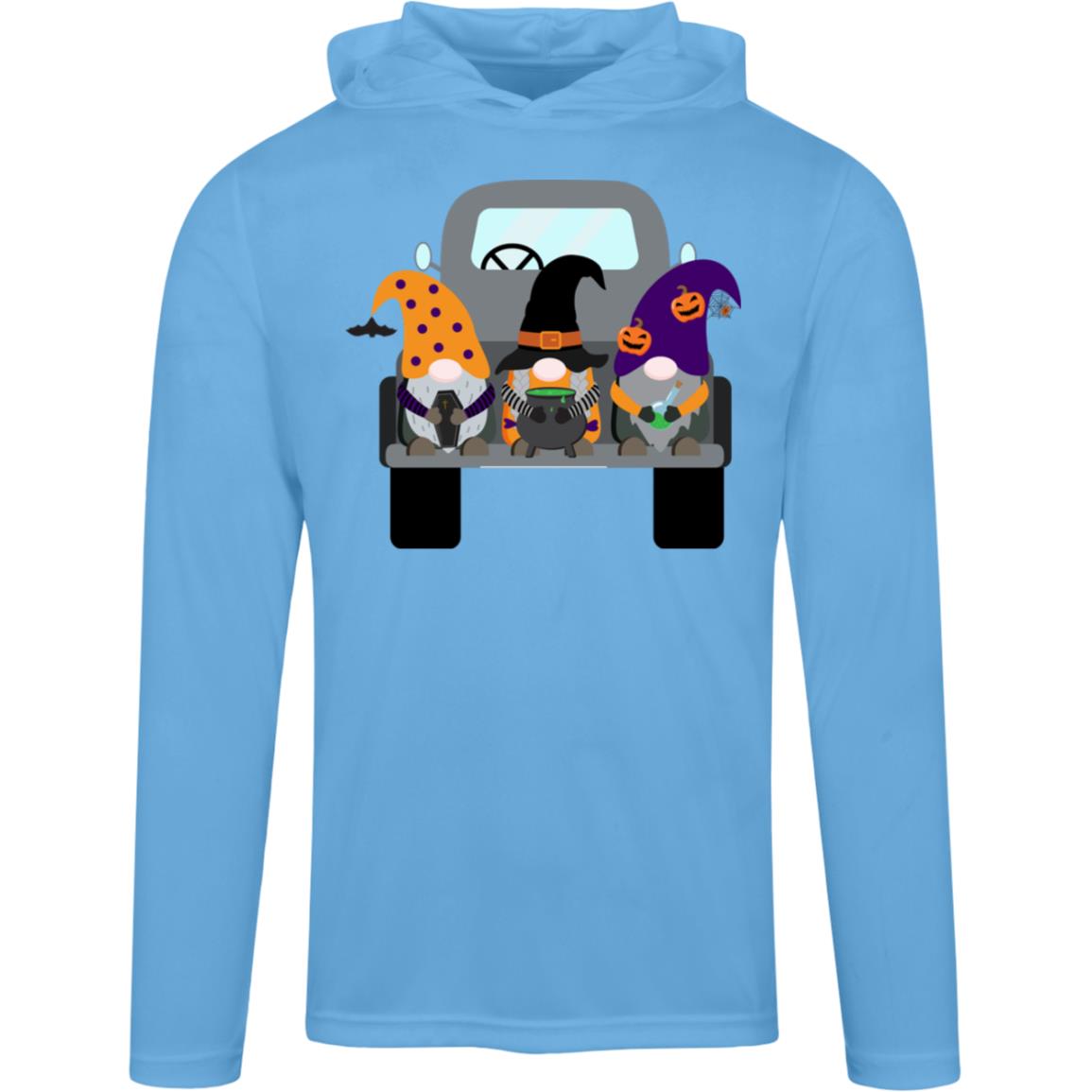 Halloween Gnomes in a Truck TT41 Team 365 Mens Zone Hooded Tee