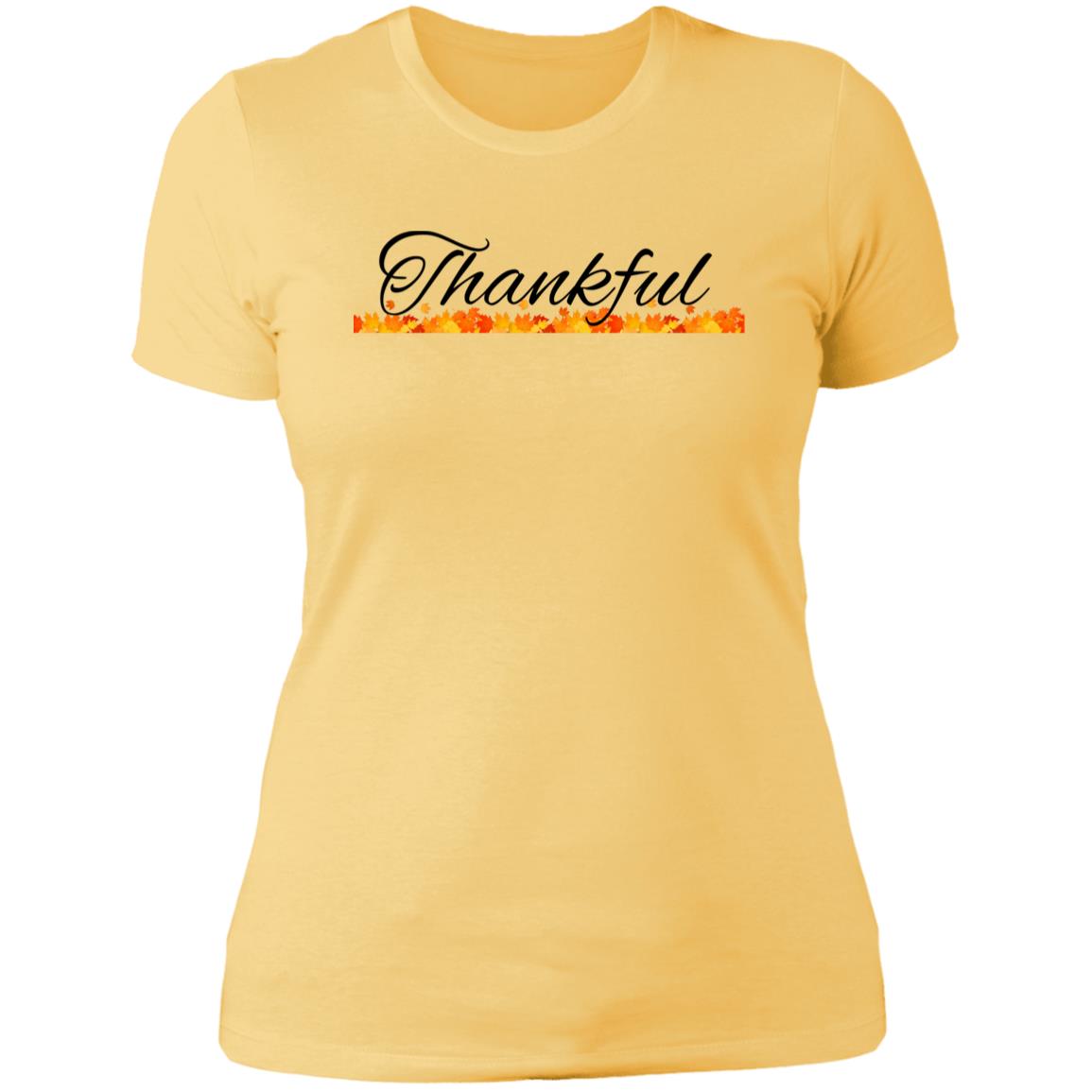 Thankful--  Ladies' Boyfriend T-Shirt